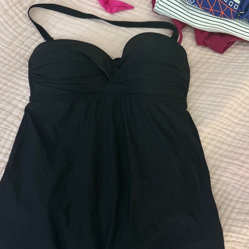 DKNY Midnight Black swim dress